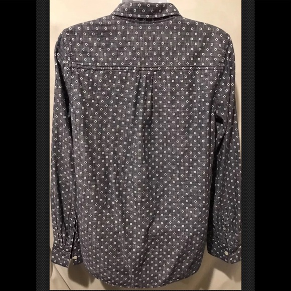 J CREW #30313 Circle Print Chambray Popover - Picture 6 of 8